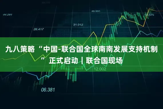 九八策略 “中国-联合国全球南南发展支持机制” 正式启动｜联合国现场